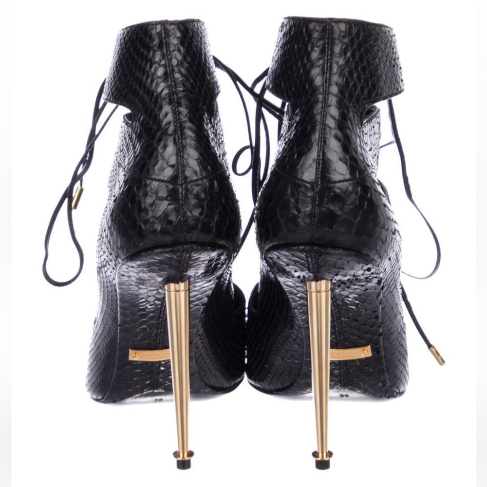 Tom Ford Python Pointed-Toe Ankle Boots - image 4